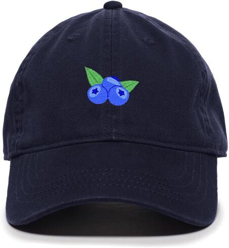 Blueberries Embroidered Baseball Cap Cotton Adjustable Dad Hat in Saudi Arabia
