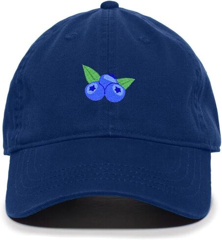 Blueberries Embroidered Baseball Cap Cotton Adjustable Dad Hat in Saudi Arabia