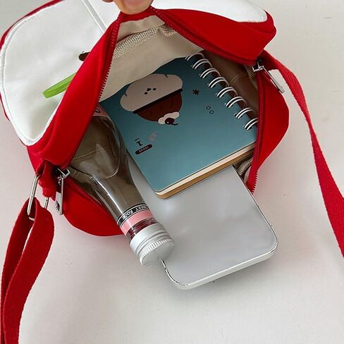 Cute Apples Shaped Crossbody Bag for Women Girls, Cartoon Fruit Shape Shoulder Bag Novelty Handbag Purse for Daily Use in Saudi Arabia