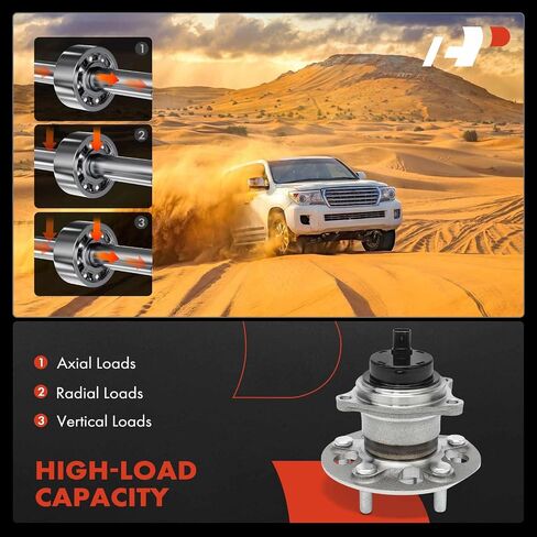 A-Premium الخلفي محمل وتجميع المحور مع ABS و 5-lug متوافق مع تويوتا RAV4 1996-2005 ، FWD فقط in Saudi Arabia
