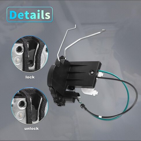 X AutoHaux استبدال الأمام الأمامي يمين الراكب الجانبي محرك قفل الباب محرك مع كابل لأطياف KIA SX Spectra5 SX 2007-2009 مجموعة مشغل مزلاج الأبواب استبدال رقم 813202F030 Black in Saudi Arabia