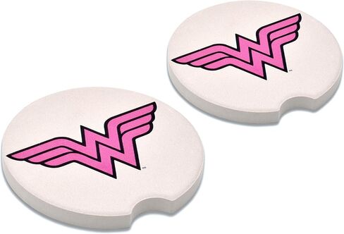 elektroplate مرخص رسميا DC Comics Wonder Woman Automotive Ceramics (2.6 "القطر) | ملاءمة عالمية لجميع السيارات والشاحنات وسيارات الدفع الرباعي والمزيد in Saudi Arabia