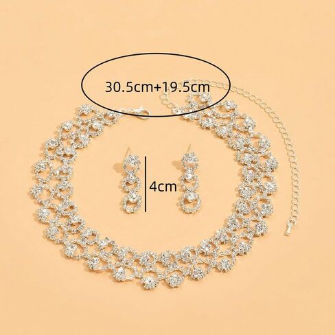 Hollowout Crystal Sparkle Rlling with arocrings for Wedding Wedding Women مناسبة خاصة مجوهرات in Kuwait