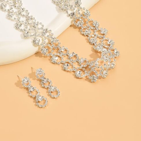 Hollowout Crystal Sparkle Rlling with arocrings for Wedding Wedding Women مناسبة خاصة مجوهرات in Kuwait