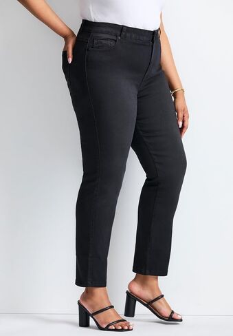 Women's Plus Size Petite Butter Denim Straight Leg Jean in Saudi Arabia