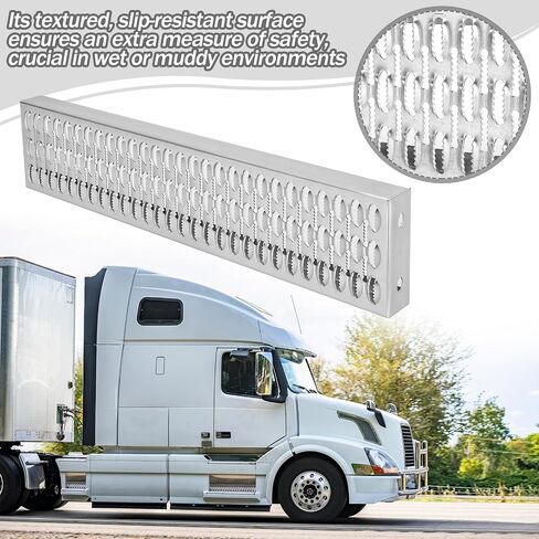 Blulu 34" x 7-1/8" x 2" Bolt-on Aluminum Top Fuel Tank Step Fits Truck Fuel Tank in Saudi Arabia