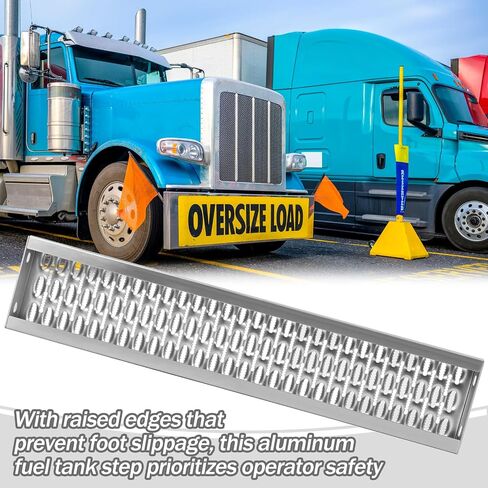 Blulu 34" x 7-1/8" x 2" Bolt-on Aluminum Top Fuel Tank Step Fits Truck Fuel Tank in Saudi Arabia