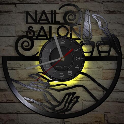12 '' Salon Salon Vinyl record record record stare for beauty salon decor in Kuwait