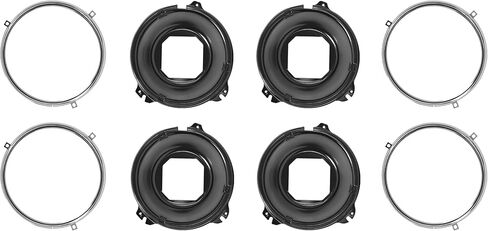 HECASA 8PCS مصباح الأمامي الأمامي+دلو المصباح الأمامي متوافق مع 1964-1970 CHEVROLET CHIVERLE/EL CAMINO و 1966-1969 PONTIAC LEMANS/TEMPEST و 1966-1970 PONTIAC GTO & 1958-1972 CHEVROLET IMPALA in Saudi Arabia