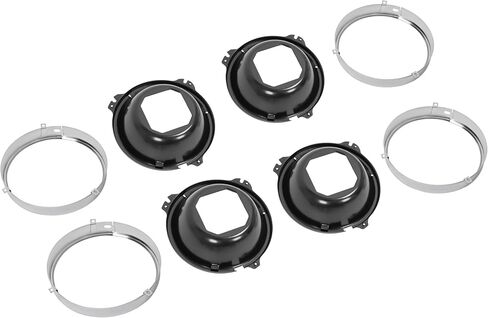 HECASA 8PCS مصباح الأمامي الأمامي+دلو المصباح الأمامي متوافق مع 1964-1970 CHEVROLET CHIVERLE/EL CAMINO و 1966-1969 PONTIAC LEMANS/TEMPEST و 1966-1970 PONTIAC GTO & 1958-1972 CHEVROLET IMPALA in Saudi Arabia