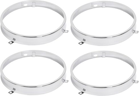 HECASA 8PCS مصباح الأمامي الأمامي+دلو المصباح الأمامي متوافق مع 1964-1970 CHEVROLET CHIVERLE/EL CAMINO و 1966-1969 PONTIAC LEMANS/TEMPEST و 1966-1970 PONTIAC GTO & 1958-1972 CHEVROLET IMPALA in Saudi Arabia