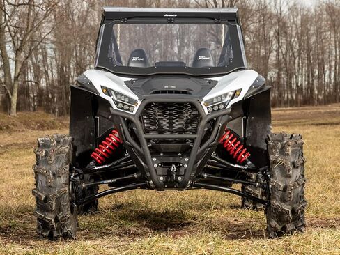 SuperATV MaxDrive Power Flip Windshield Compatible With Kawasaki Teryx KRX 1000: 2020+, Kawasaki Teryx KRX 4 1000: 2023+, 1/4" Polycarbonate 250x Stronger than Glass in Saudi Arabia