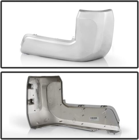 ACANII - For 2016-2022 Toyota Tacoma Chrome Surface Rear Bumper End Cap w/o Parking Sensor Hold Right Passenger Side in Saudi Arabia