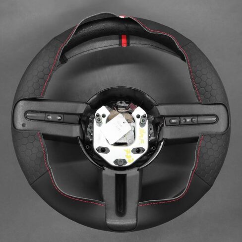 MEWANT Steering Wheel Cover for Ford Mustang 2005-2012 Hand-Stitched Steering Wheel Wrap in Saudi Arabia