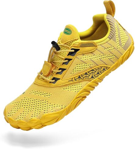 Saguaro Womens Mens Barefoot Shoes Minimalist Trail Runner Wide Toe Box Zero Drop Outdoor Cross Shoe in Kuwait