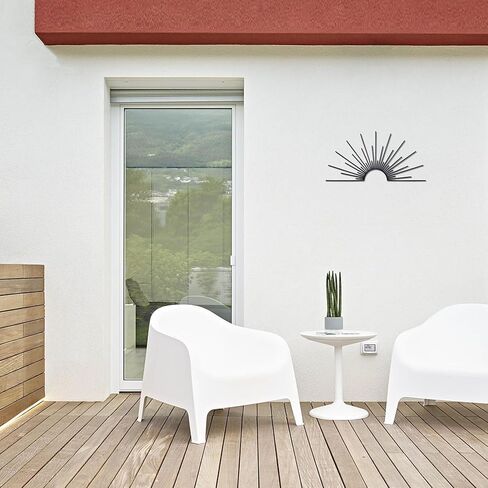 Sunburst Metal Wall Art Sculpture – Metal Minimalist Design Wall Decor for Indoor/Outdoor Minimalist Décor for Bathroom, Living Room & Garden (Gold) in Kuwait