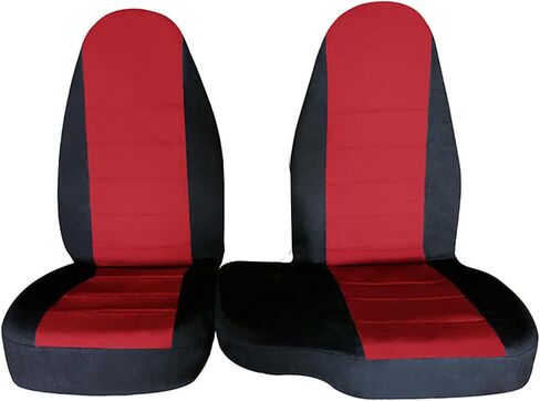 COVERS COTTON CENTER بدون وحدة تحكم ملائمة لعام 1998 1999 2000 2001 2002 2003 FORD RANGER 60/40 Highback Truck (Black & Red) in Saudi Arabia