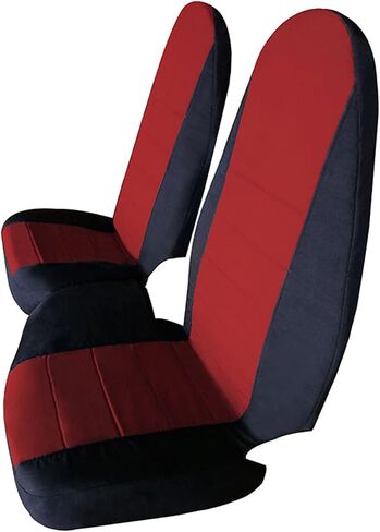 COVERS COTTON CENTER بدون وحدة تحكم ملائمة لعام 1998 1999 2000 2001 2002 2003 FORD RANGER 60/40 Highback Truck (Black & Red) in Saudi Arabia