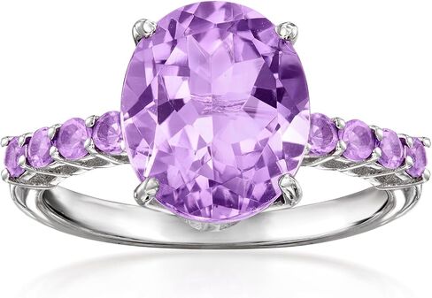 روس سايمونز 4.40 CT. T.W. خاتم الجمشت في الفضة الاسترليني in Saudi Arabia