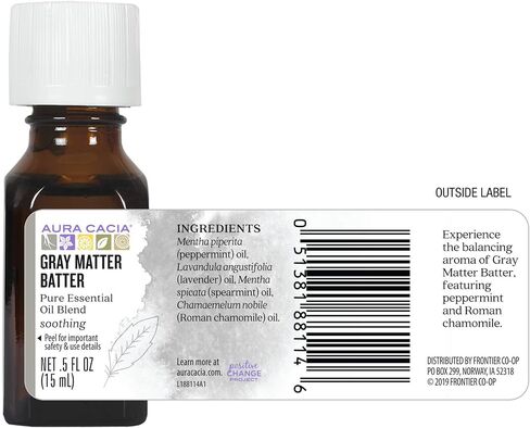 Essential Solutions Gray Matter Batter Aura Cacia 0.5 oz Liquid in Saudi Arabia