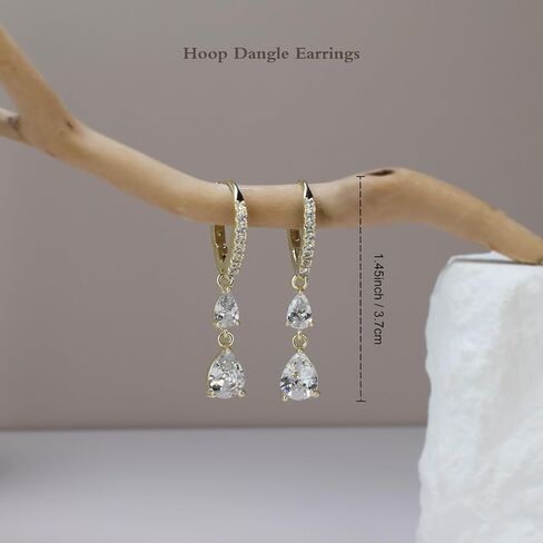 Dainty Gold Huggie Hoop Earrings Trendy CZ Diamond Dangle Drop Earrings Hypoallergenic Jewelry for Women in Saudi Arabia