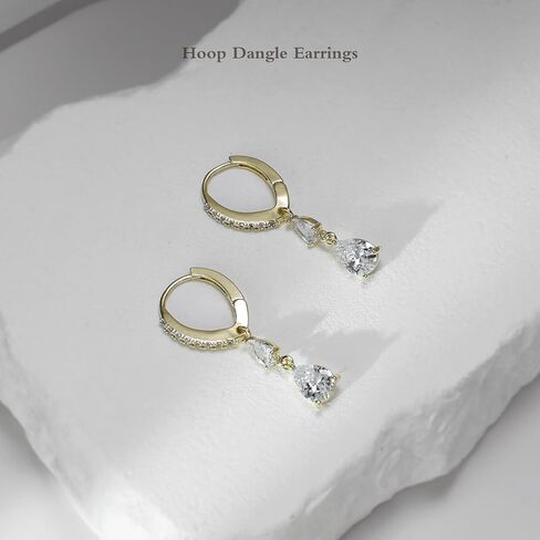 Dainty Gold Huggie Hoop Earrings Trendy CZ Diamond Dangle Drop Earrings Hypoallergenic Jewelry for Women in Saudi Arabia
