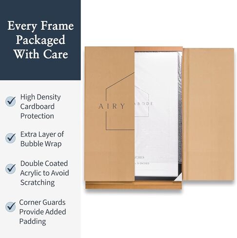 Premium Black Wood Picture Frame 30x40 Matted to 24x36 - Pick Your Size and Color in Kuwait