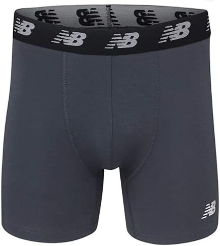 New New New Men Men's No-Fly Cotton Performance Boxer Boxer ، 5 inste inseam (3 Pack) ، Prism Purple/Lead/Black ، 5x-Large in Kuwait