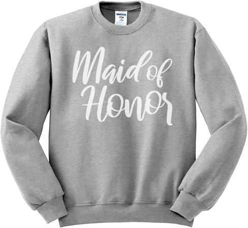 TeesAndTankYou Bridal Party Maid of Honor Sweatshirt Unisex in Kuwait