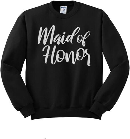 TeesAndTankYou Bridal Party Maid of Honor Sweatshirt Unisex in Kuwait