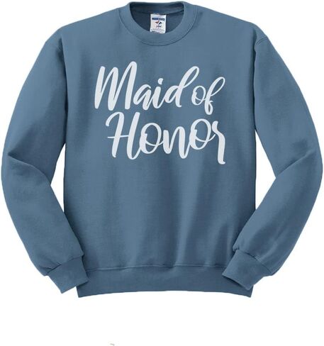 TeesAndTankYou Bridal Party Maid of Honor Sweatshirt Unisex in Kuwait