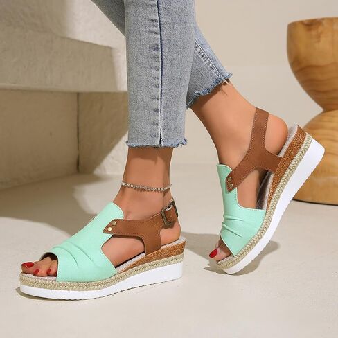 Uoqapre Sandals for Women Platfic in Kuwait