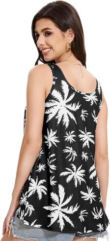 Knuffnee Womens Tank Top with Built in Bra Flowy Pleated Camis Sleeveless Scoop Neck Tank Tops in Kuwait
