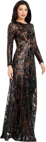 Dress the Population Women's Ava Fit and Flare Maxi Dress in Saudi Arabia