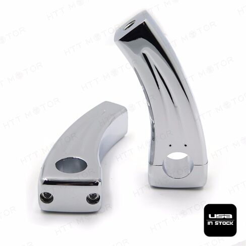 XKMT-4.5 "RISERS CHROMED HOYERBAR RISERS متوافقة مع الدراجات العالمية (1" بار) دراجة نارية [B00YWCJ7F6] in Saudi Arabia