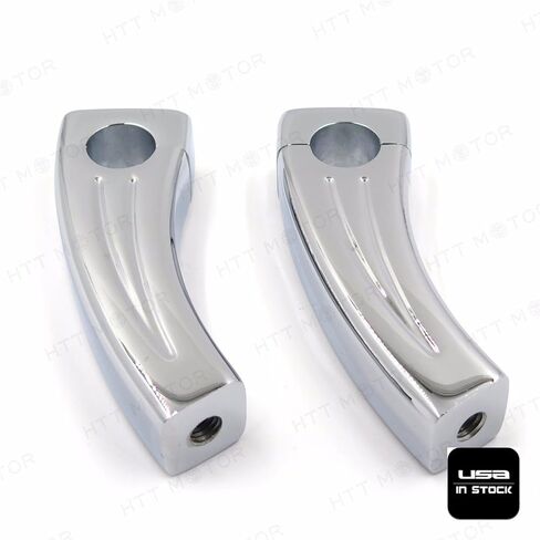 XKMT-4.5 "RISERS CHROMED HOYERBAR RISERS متوافقة مع الدراجات العالمية (1" بار) دراجة نارية [B00YWCJ7F6] in Saudi Arabia