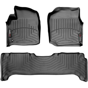 WeatherTech Custom Fit FloorLiners for Land Cruiser, LX - 1st & 2nd Row (45077-1-2), Tan in Saudi Arabia