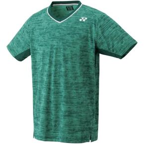YONEX Men's Athletic Crew Neck Shirt, Slim Fit, Teal Green in Saudi Arabia