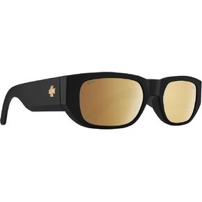 SPY Rectangular Genre Club Midnite Soft Matte Blk-Happy Brnz Gold Mirror, Multi, One Size in Kuwait