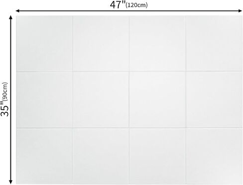 لوحة كبيرة من Cork Board Post Wall Wall 24 Pack ، 70 "x47" لوحة دبوس Bulletin Board مع 48 علامات تبويب لاصق قابلة للإزالة آمنة ، 60 دبابيس الدفع ، لوحة الفلين البديلة لجدران مكتب منزلي ، أبيض in Saudi Arabia