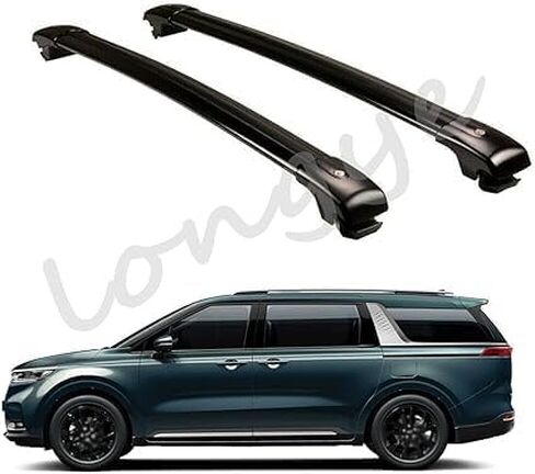 Fits for KIA All New Carnival 2021-2025 Crossbar Cross Bars Roof Rack Rail Carrier Adjustable Lockable in Kuwait
