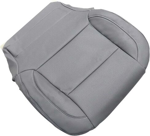 SecosAutoparts Driver or Passenger Side Bottom Replacement Perforated Leather Seat Cover and Foam Cushion Black Compatible with Chevy Silverado SLT SLE Z71 GMC Sierra 2014 2015 2016 2017 2018 2019 in Saudi Arabia