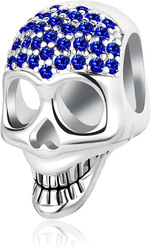 سحر جمجمة السكر لسوار Bracelet Birthstone Charm for Women Birthday Día de Muertos Jewelry in Kuwait