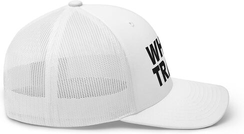 White Trash Trucker Hat Curved Bill Mid Crown Adjustable Funny Cap in Saudi Arabia