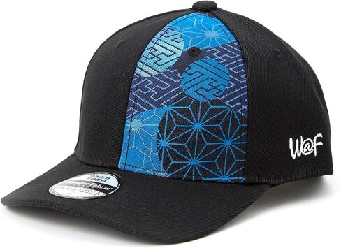 Traditional Japanese Baseball Cap, Embroidered Pattern, Adjustable Snapback Flat Brim, 6-Panel Baseball Cap in Saudi Arabia