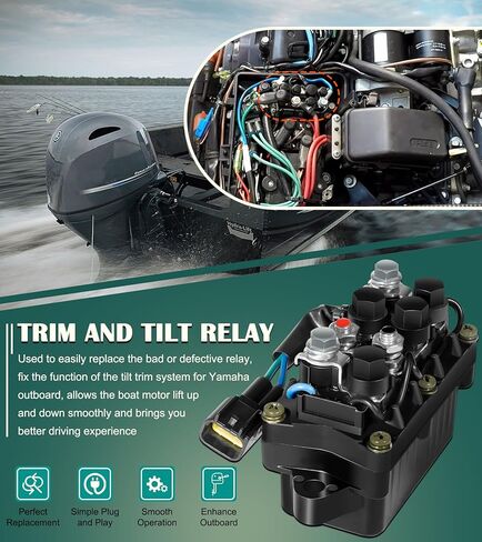 for Yamaha Power Tilt Trim Relay Assy, 63P-81950-00-00 Tilt/Trim Relay Fits for Yamaha Outboard 4 Stroke Engines F150 & 250 40HP 50HP 60HP 75HP 90HP 115HP 150HP 200HP 225HP 250HP TRM6003 in Saudi Arabia