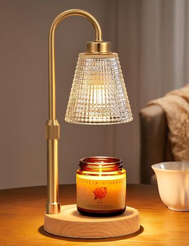 Innqoo Candle Warmer Lamp with Timer, Dimmable Candle Warmer for Jar Candles, Height Adjustable Wax Melts Warmer, Birthday Gifts for Women Mom, House Warming Gifts New Home Decor in Saudi Arabia