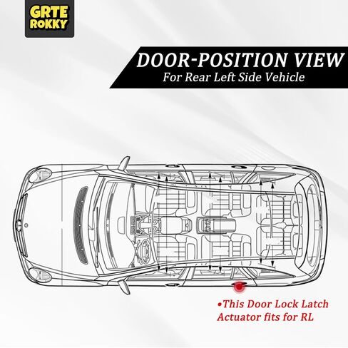 Rear Left Door Lock Actuator Compatible for 2006-2013 Mercedes Benz W251 R350 GL450 ML350 Rear Driver Side Door Latch Replacement Without Child Safety Lock Replaces A1697302335 in Saudi Arabia