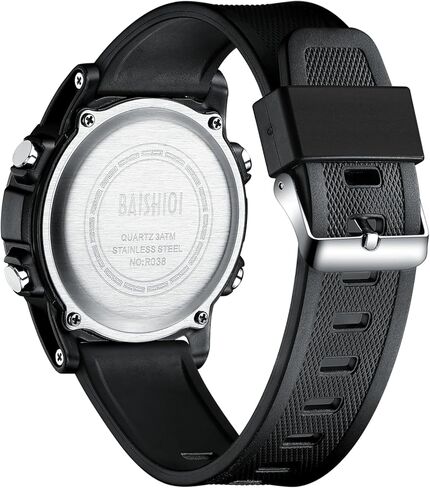 Mens Watches Digital Watches for Men Casual Sports Military Waterproof Wrist Watches Stopwatch Silicone Band with LED Backlight/Alarm/Timer/Date in Saudi Arabia