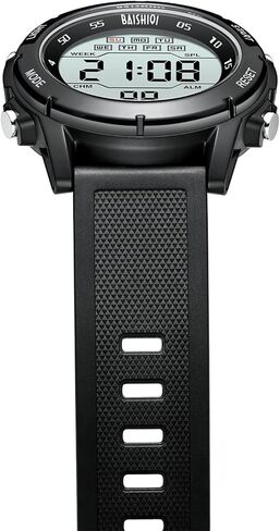 Mens Watches Digital Watches for Men Casual Sports Military Waterproof Wrist Watches Stopwatch Silicone Band with LED Backlight/Alarm/Timer/Date in Saudi Arabia